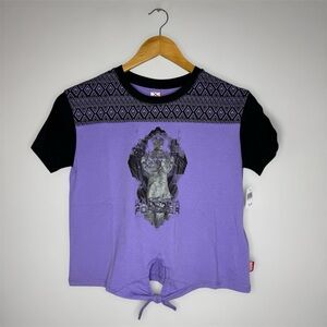 New Black Panther Wakanda Forever Purple Graphic Kids T-Shirt Girls 9/10 Marvel